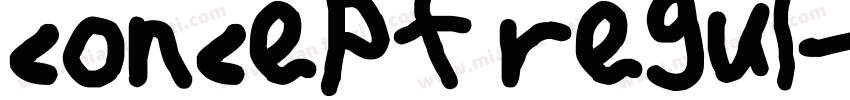 concept regul字体转换